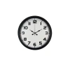 Mey İthalat® Black Simplex 40 Cm Metal Duvar Saati