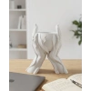 Mey İthalat® Estetik El Figürlü Dekoratif 3D Baskı Vazo Saksı Ev Dekorasyonu