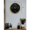 Mey İthalat® Gold Modern Rakamlı 40 Cm Metal Duvar Saati