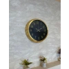 Mey İthalat® Golden Night Luxury 40 Cm Metal Duvar Saati