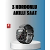 Mey İthalat® Kablosuz Şarjlı Akıllı Saat Ultra İnce Tasarım