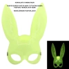 Mey İthalat® Karanlıkta Parlayan Fosforlu Tavşan Maskesi – Glow Bunny Masquerade Maske (32x22 cm)