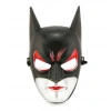 Mey İthalat® Kırmızı Gözlü Siyah Batman Maske - Lastikli Batgirl Maskesi 28x17 cm