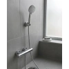 Mey İthalat® Krem Duş Başlığı Seti 4 Kademeli El Duşu Spiral Hortumlu Banyo Seti