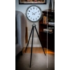 Mey İthalat® Krom Dekoratif Tasarım Tripod Ayaklı Saat