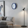 Mey İthalat® Lacivert Çerçeveli Beyaz Kadran 36 Cm Duvar Saati