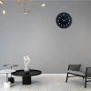 Mey İthalat® Midnight Black 40 Cm Metal Duvar Saati