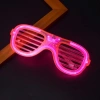 Mey İthalat® Pembe Led Işıklı Parti Gözlüğü - Neon Glow Şerit Gözlük 3 Modlu