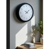 Mey İthalat® Pure Time Black 40 Cm Metal Duvar Saati