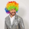 Mey İthalat® Rengarenk Kıvırcık Afro Bonus Peruk