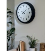 Mey İthalat® Siyah Arapça Rakamlı 40 Cm Metal Duvar Saati