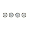 Mey İthalat® Vintage World 4’lü Metal Eskitme 36 cm Dünya Saati Seti