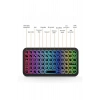 Mini Klavye Smarttv Işıklı Bluetooth Kablosuz Televizyon Ps3 Dizüstü Tabletler Ve Telefonlar İçin