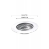 Mutfak Su Lavabo Filtresi Örgü Süzgeç Paslanmaz Çelik 7.5 cm Çap