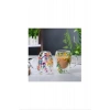 Organik Çiçekli Borosilikat Bardak 350 Ml. Royaleks-BRD-150 BH