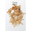 Oya Abiye Bileklik Kolye Pleksi Metalik Plastik Pul Altın Renk 24 gram 300 adet - BNC548