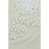 Yuvarlak Boncuk İçten Boncuklu Bileklik Çanta Boncuğu 8 mm 50 gr Beyaz - BNC470