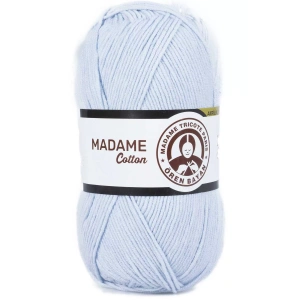 1 Adet Madame Cotton El Örgü İpi Yünü 100 gr 031 Bebe Mavisi