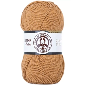 1 Adet Madame Cotton El Örgü İpi Yünü 100 gr 036 Hardal