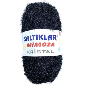 1 Adet Mimoza Kristal Işıltılı Şal Patik Yelek İpi SİYAH