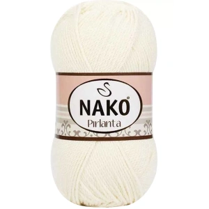 1 Adet Pırlanta Amigurumi El Örgü İpi Yünü Ekru 300