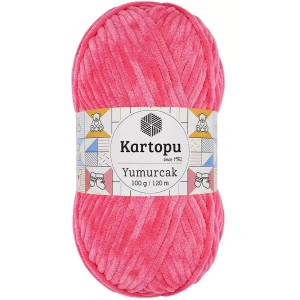 1 Adet Yumurcak Kadife El Örgü İpi Pembe K798