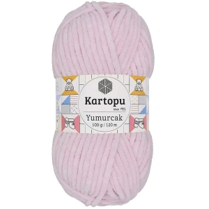 1 Adet Yumurcak Kadife El Örgü İpi Toz Pembe K1562