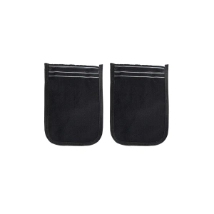 2 Adet Osmanlı Kalın Siyah Banyo Hamam Kesesi 25x17 Cm