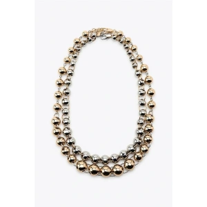 2li Kombine Toplu Zincir Kolye - ÇOK RENKLİ