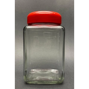 2 Lt Köşeli Cam Kavanoz Royaleks-12623