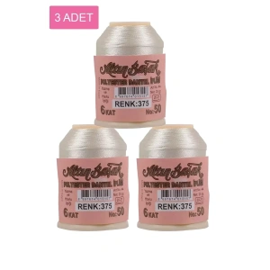 3 Adet Altınbaşak Oya ve Dantel İpi 20 gr - Royaleks - No: 375