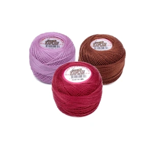 3 Adet Kaplan Etamin Ve Kanaviçe İpi 8 No Kod/Renk: 717 - 400 - 816 - Ryl