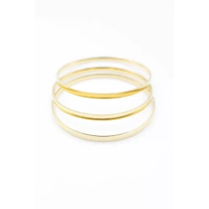 3lü Ajda Bilezik-65mm - Altın