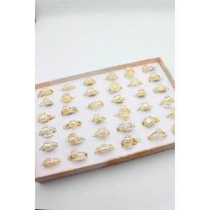 36lı Baget Yüzük Seti - Altın