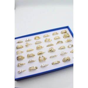 36lı Xuping Yüzük Seti - Altın