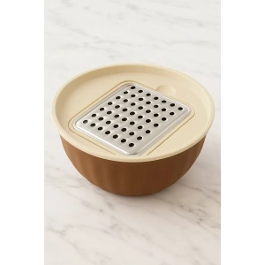 4 Parça Rendeli Karıştırma ve Saklama Kabı 2,5 Litre