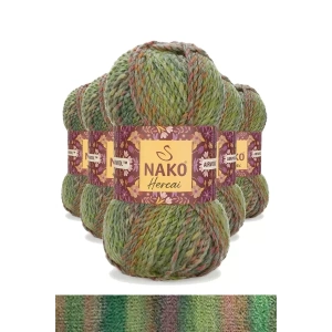 5 Adet Hercai Ebruli Hırka Kazak Atkı Bere El Örgü İpi Yünü 28178