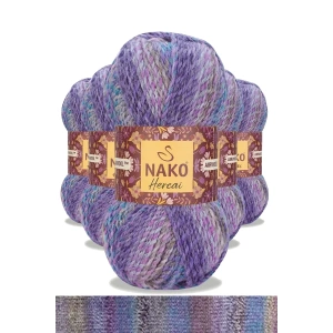 5 Adet Hercai Ebruli Hırka Kazak Atkı Bere El Örgü İpi Yünü 28181