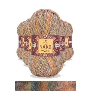 5 Adet Hercai Ebruli Hırka Kazak Atkı Bere El Örgü İpi Yünü 76035