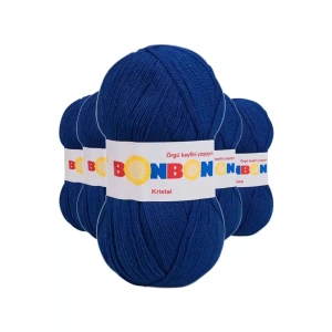 5 Adet Kristal El Örgü Lif İpi Mavi 98488