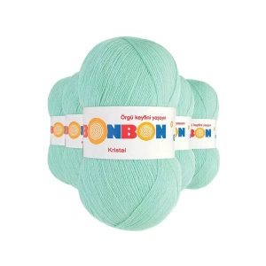 5 Adet Kristal El Örgü Lif İpi Su Yeşili 98329