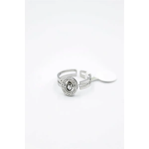 6lı Yuvarlak Taşlı Yüzük - Gümüş