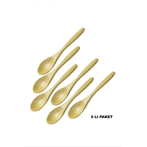 Ağaç Doğal 6lı Mama Kaşık BLS-01-6B
