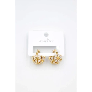 Baget Çanta Küpe - Altın