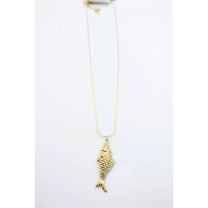 Balık Kolye - Altın