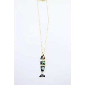 Balık Kolye - Siyah