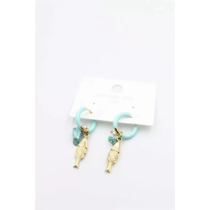 Balık Küpe - Turkuaz