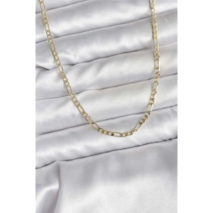 BFS 14K Gold Renk Kaplama Kuşgözü Zincir Model Pirinç CM Kadın Kolye