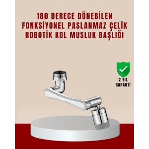 BFS 180° Dönebilen Robotik Kollu Musluk Başlığı – 2 Modlu Su Akışı ve Kolay Montaj