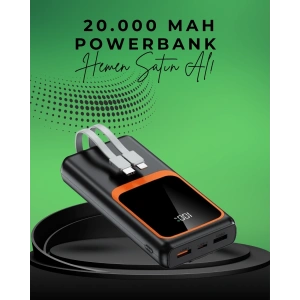 BFS 20000 mAh Taşınabilir Powerbank | Çok Kablolu, Hızlı Şarj Destekli (22.5W)